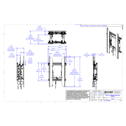 LVS1UP Sistema de montaje video wall ConnexSys vertical con railes extensión 34cm (40-80")