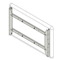 Large Width Flat Panel Interface Bracket