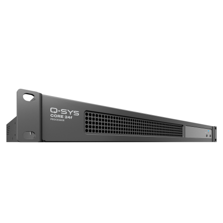 Core Q-SYS modelo 24F, imagen frontal girada
