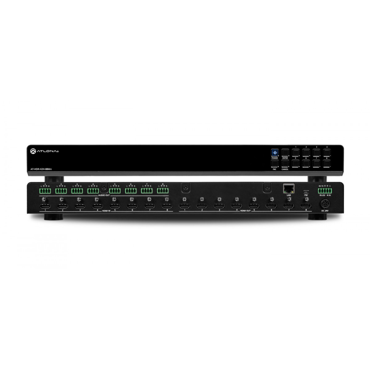 Matriz de conmutación de la serie HDR de 8x8 HDMI con audio des-embebido.