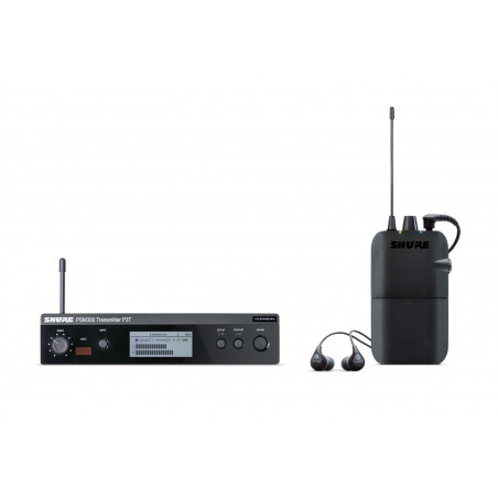 Sistema PSM300 Trans. P3T Receptor y P3R Auriculares SE112GR. 603-630 MHz.