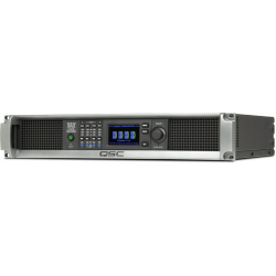 Etapa Q-Sys 4x 1250W@70V/100V/8Ω. 1250W@4Ω, 2750W@2Ω. Euroblock y QLAN. 2U.