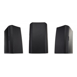 Caja superficie ABS 2 vías 8", 105º. 60W 70/100V, 200W 8Ω. Negro.