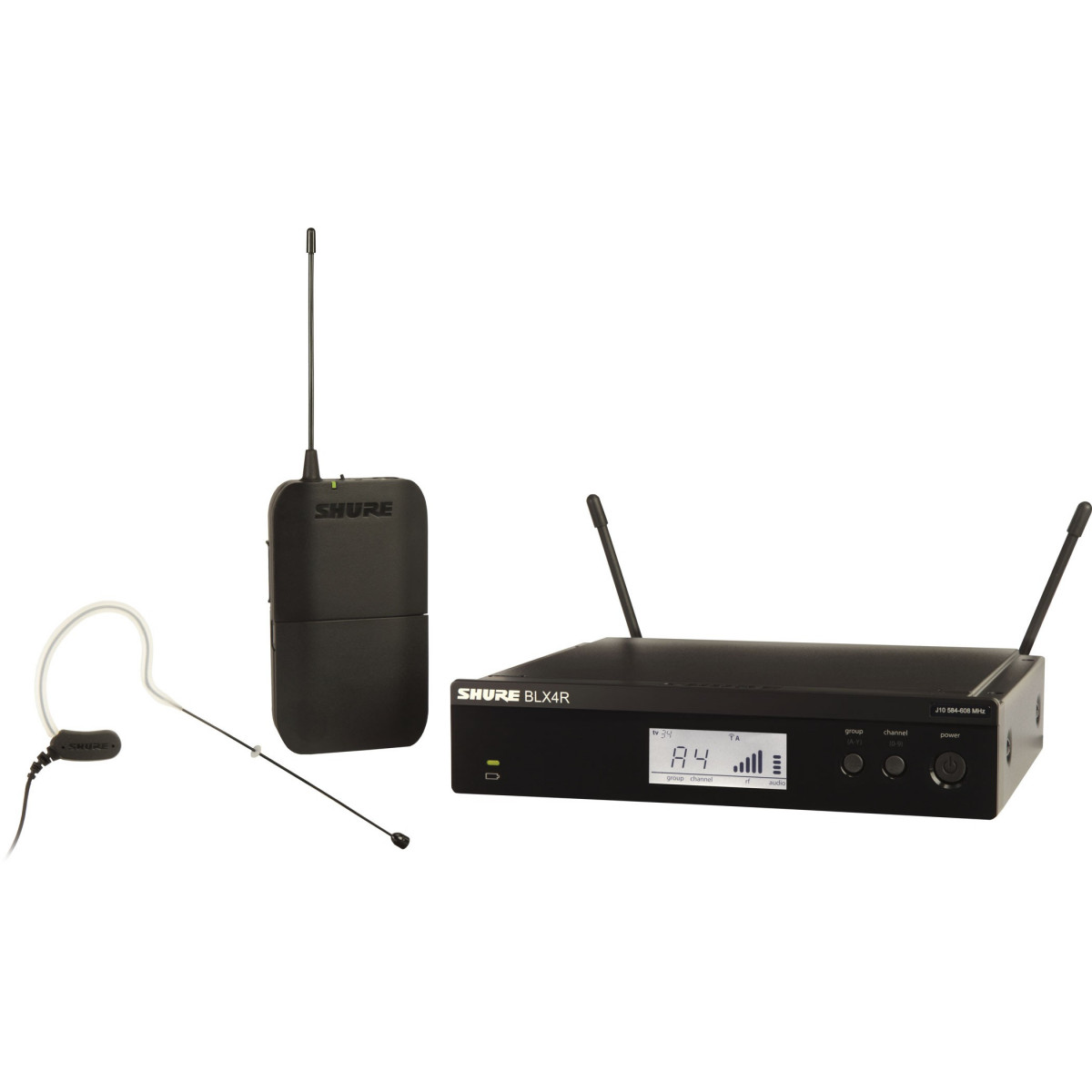 Sistema inalámbrico MX53 earset con receptor enracable.