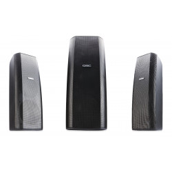 Caja superficie 2 vías pasiva/biamp. 2x8". 90x60º Rotable. 450W 8Ω. Negro.