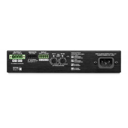 Amplificador de 2x 60W@ 8Ω/4Ω; Bridge 200W@ 8Ω /4Ω o 250W@ 70/100 V. 1/2"U.