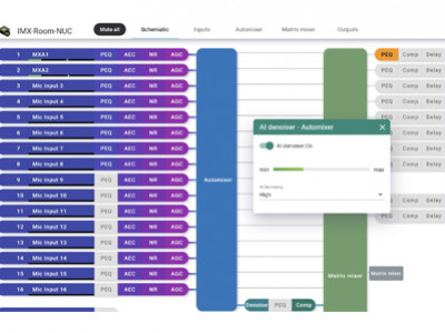 Shure incorpora el IntelliMix Room Denoiser para eliminar ruidos en conferencias